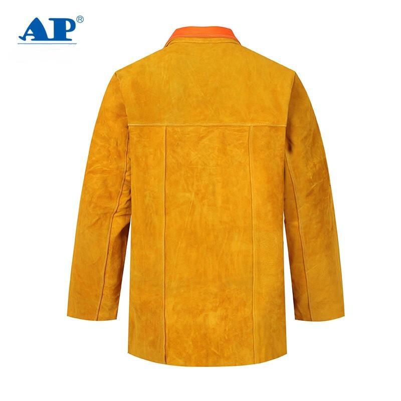 友盟AP-2130金黃色全皮焊工服上衣圖片2 友盟AP-2130金黃色全皮焊工服上衣圖片2