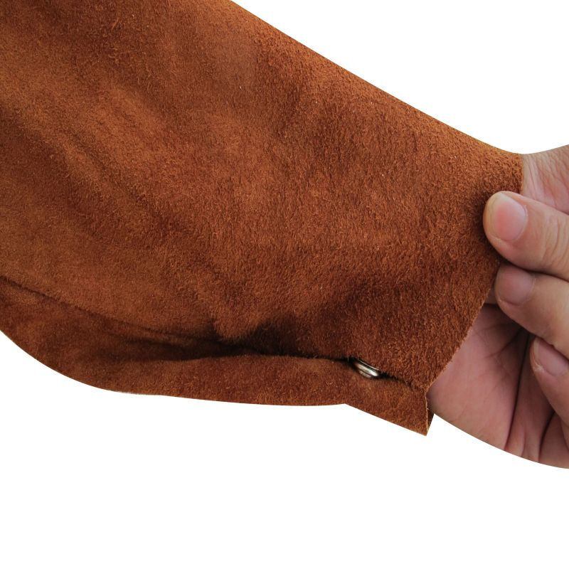 友盟AP-3080咖啡色牛二層皮阻燃焊工服圖片4 友盟AP-3080咖啡色牛二層皮阻燃焊工服圖片4