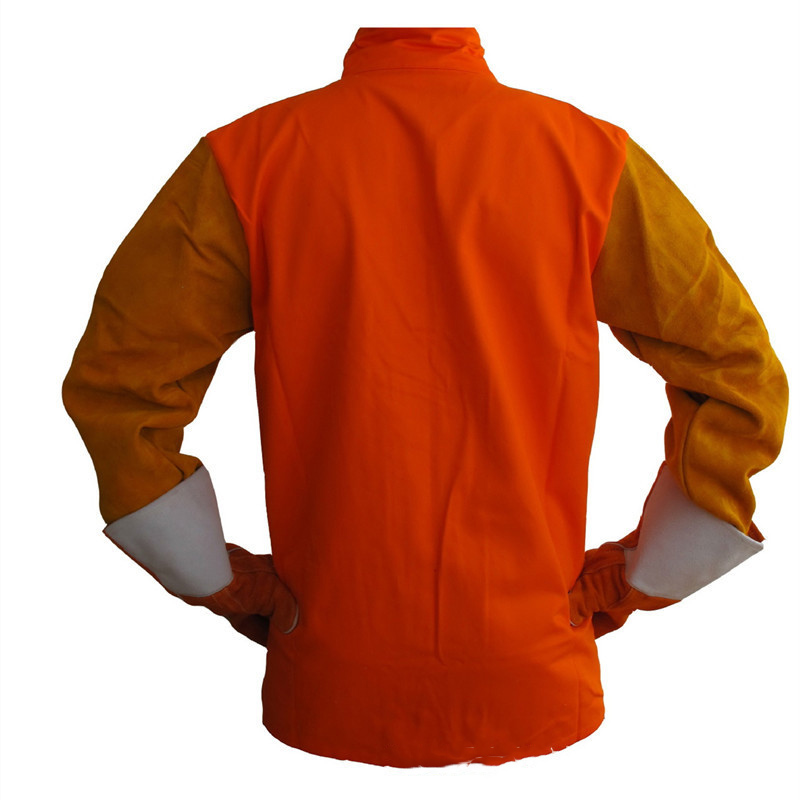 友盟AP-2630橙色牛二層皮焊工服圖片1 友盟AP-2630橙色牛二層皮焊工服圖片1
