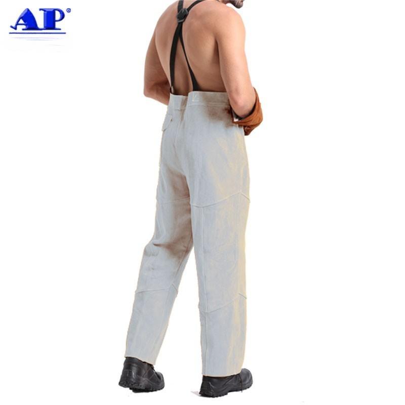 友盟AP-3230牛二層皮全皮焊工服褲子圖片3