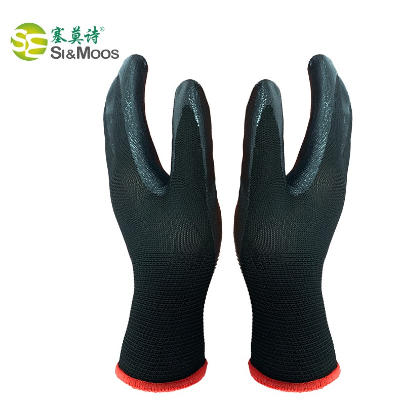 塞莫詩CG905BK黑色浸膠丁腈手套圖片2 塞莫詩CG905BK黑色浸膠丁腈手套圖片2