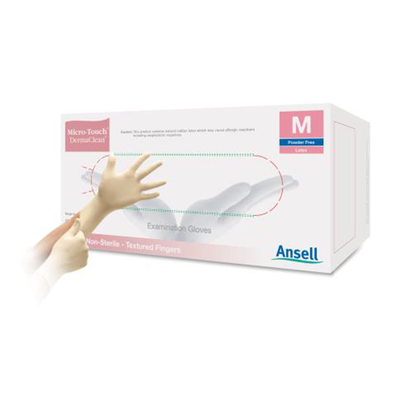 安思爾MICRO-TOUCH DermaClean 4574無粉乳膠檢查手套圖片1