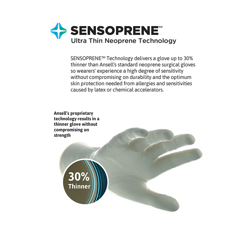 安思爾GAMMEX 340007065氯丁橡膠外科手套圖片3 安思爾GAMMEX 340007065氯丁橡膠外科手套圖片3