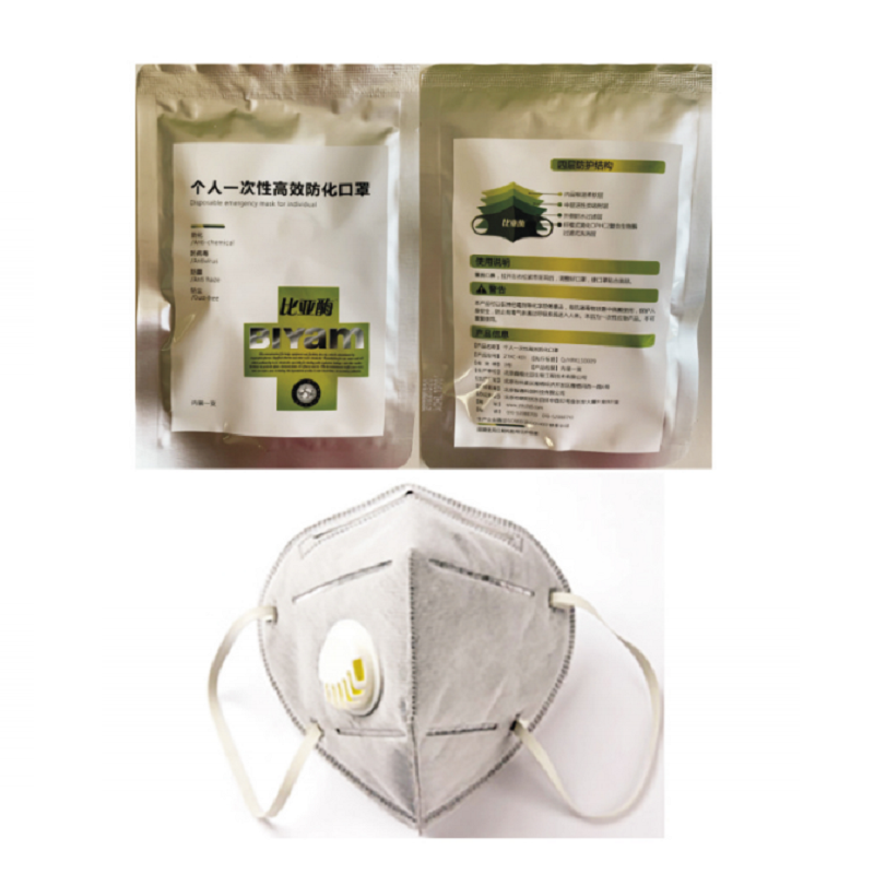 比亞酶ZTKC-K01個人一次性高效防護口罩圖片1