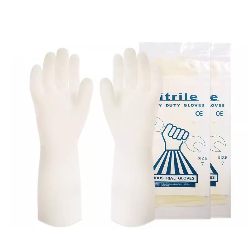 雪蓮21131丁腈絨里直邊袖口鉆石紋防護(hù)手套圖片1