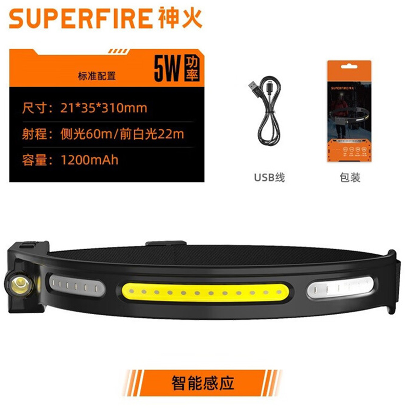 神火HL76雙光源超輕感應(yīng)頭燈圖片1 神火HL76雙光源超輕感應(yīng)頭燈圖片1