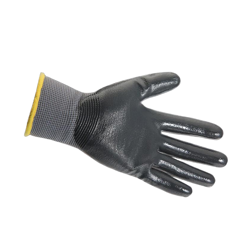 STANLEY史丹利ST5328灰色丁腈浸掌耐磨防滑勞保手套圖片1