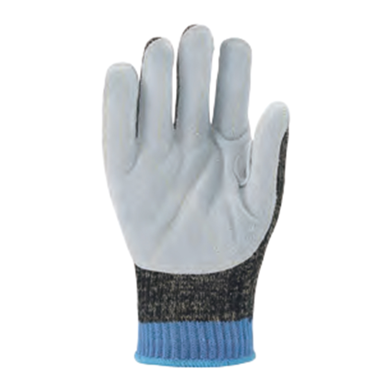 思衛(wèi)爾L116迷彩10針?lè)季]貼牛皮掌面阻燃防割手套圖片1