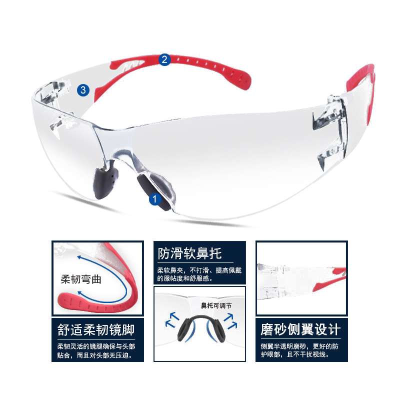 定和DH4013抗沖擊防風沙多功能防護眼鏡圖片1