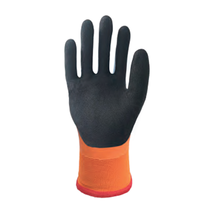 思衛爾3302橘色13針天然乳膠涂層防水防寒保暖耐低溫手套圖片1 思衛爾3302橘色13針天然乳膠涂層防水防寒保暖耐低溫手套圖片1