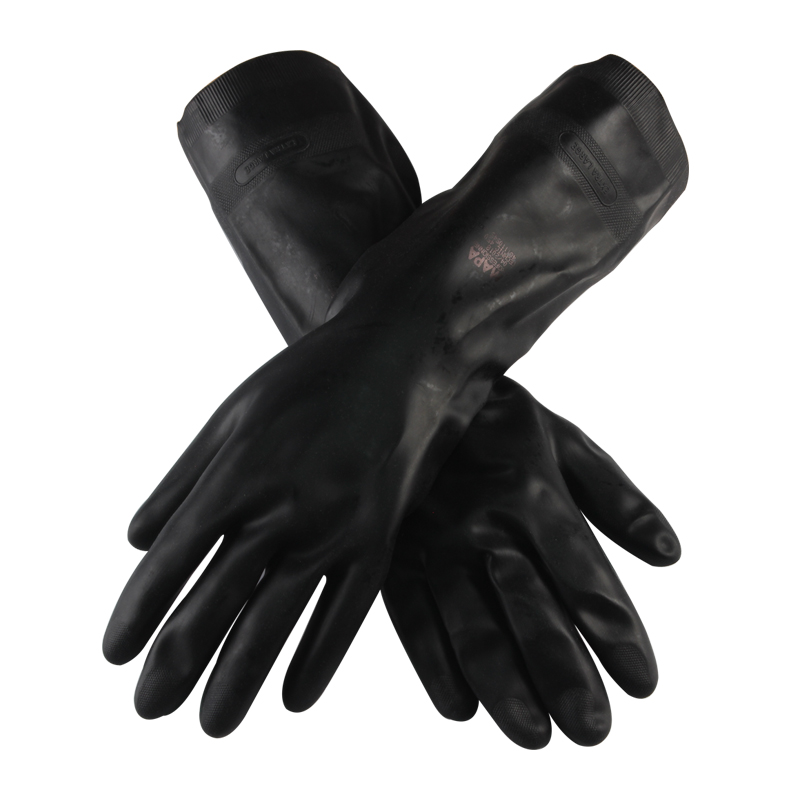 MAPA Technic450-6氯丁橡膠植絨防化手套