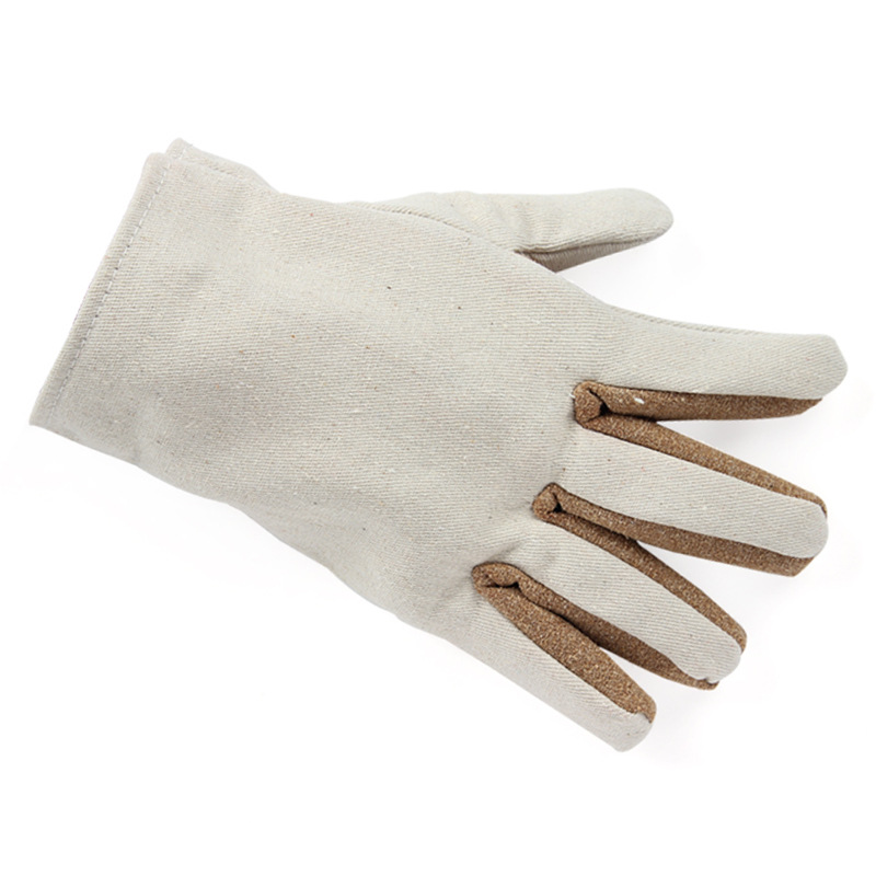 君御帆布加皮手套