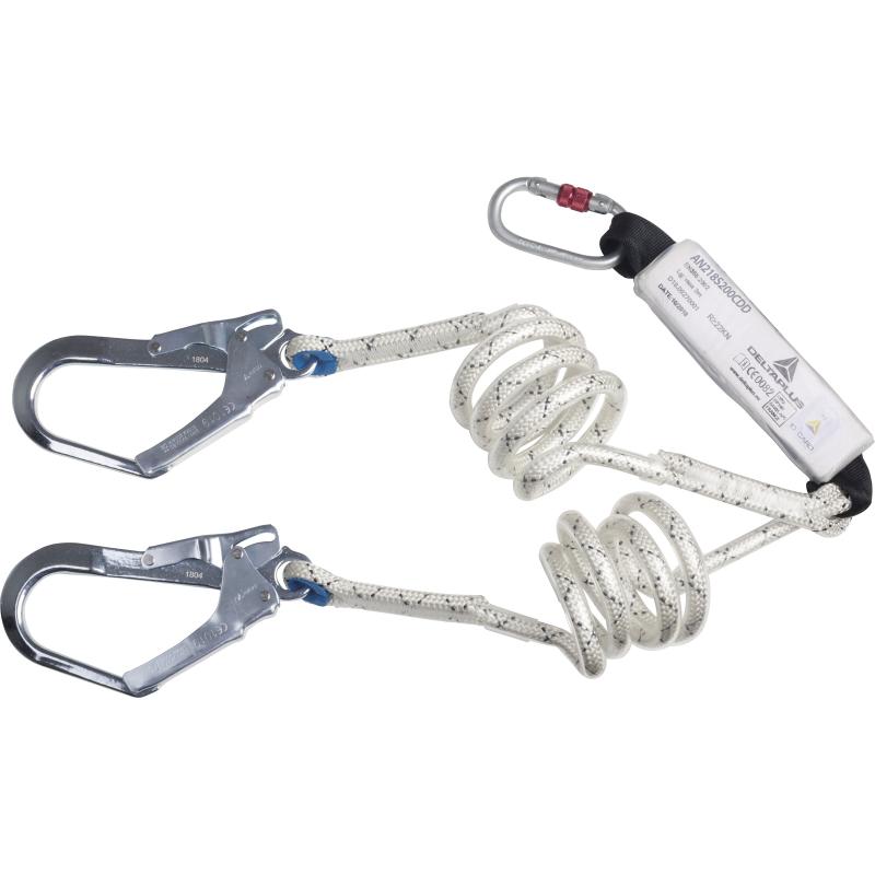 代爾塔504205螺旋雙大鉤減震安全繩