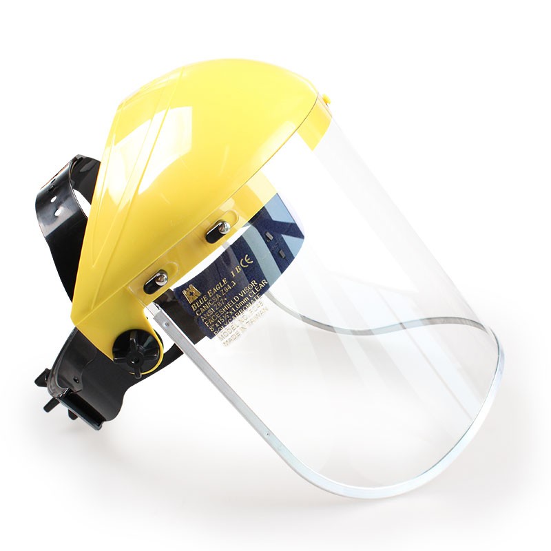 藍鷹B1YE+FC45黃色頭盔式防護面罩