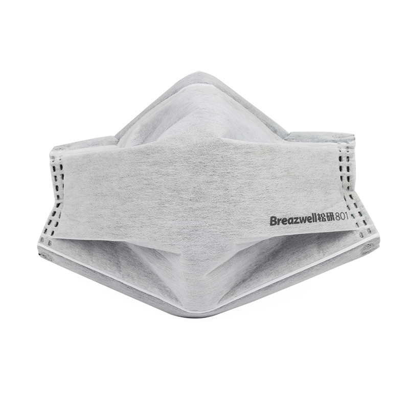 松研801平面擴(kuò)腔式活性炭防護(hù)口罩
