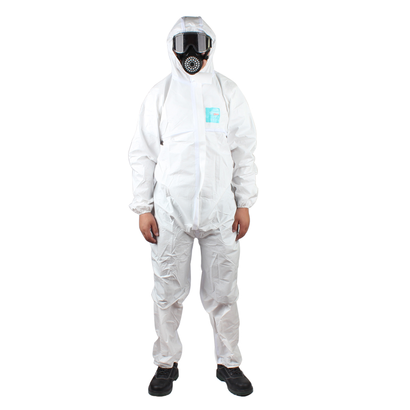 微護佳MG2000白色增強型膠條連體防護服WH20-T-99-111-02