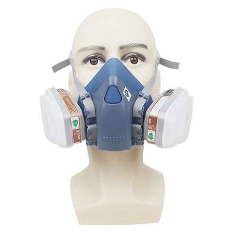 一護9207P型硅膠雙濾盒過濾式防毒面具套裝