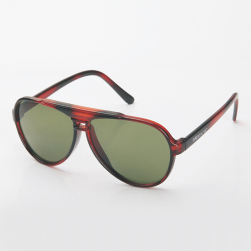 以勒0066B紅花架淺綠色防護眼鏡