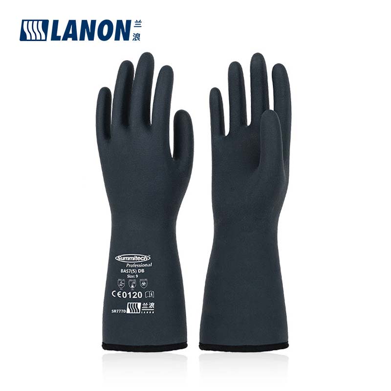 LANON蘭浪SR777D氯丁橡膠防化手套