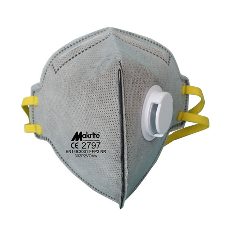 麥特瑞302P2VOVw活性炭折疊式帶閥防塵口罩