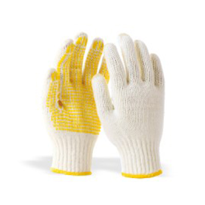 好員工H10-M600DA黃色羅口棉紗手套