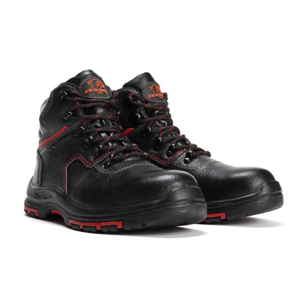 華信吉豹X7315S中幫防砸防滑防靜電耐磨耐油安全鞋