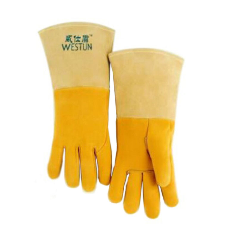 威仕盾G-2327鹿二層皮氬焊手套