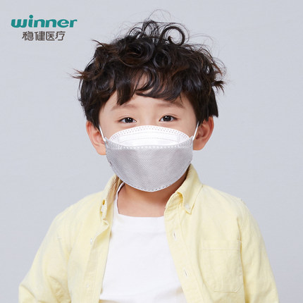 穩(wěn)健604-006887兒童kn95立體防塵口罩