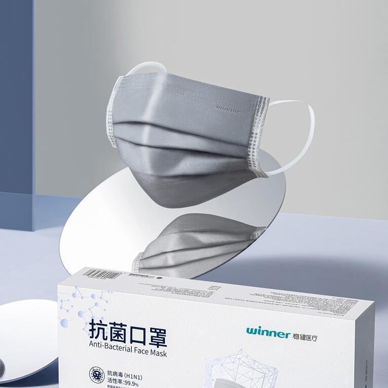 穩健604-007900耳帶式一次性使用防塵口罩