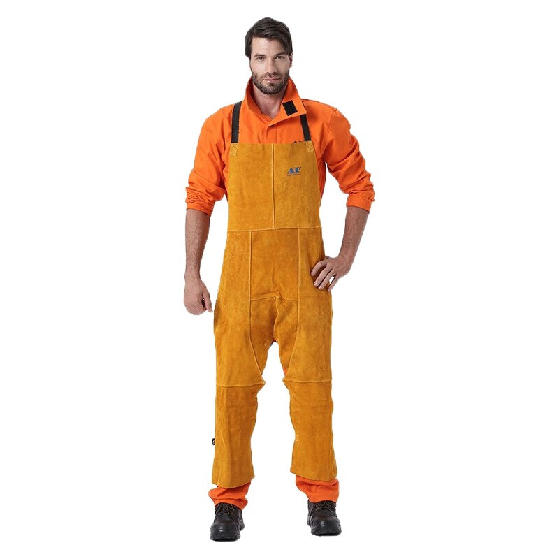友盟AP-2236耐磨隔熱防火牛二層皮焊工服