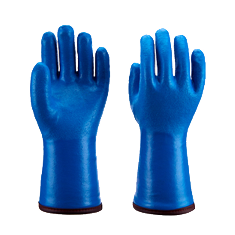 東亞318藍色耐油耐酸堿PVC手套