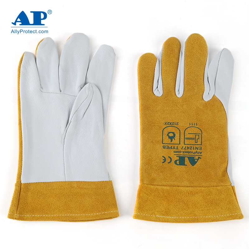 友盟AP-1188防火隔熱羊青皮電焊手套