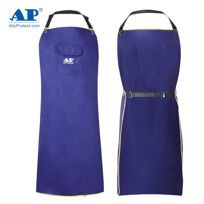 友盟AP-7036藍(lán)色阻燃布圍裙