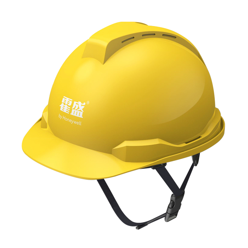 Honeywell霍尼韋爾Y99RAP102S Y99S系列ABS帶通風(fēng)孔四點(diǎn)快插下頦帶黃色安全帽