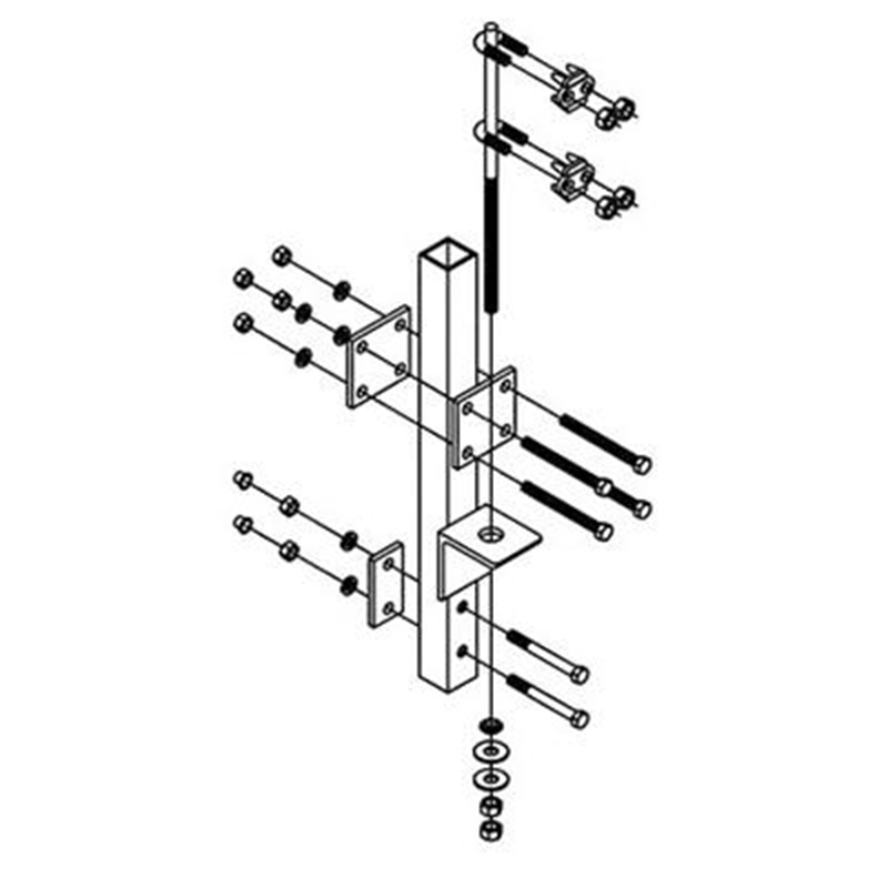 3M 6100090 LAD-SAF鍍鋅安全系統底部支架