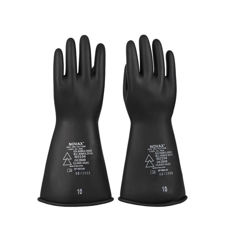 NOVAX Live-EO-ARC-BLK-S360乳膠防電弧絕緣手套0級5KV