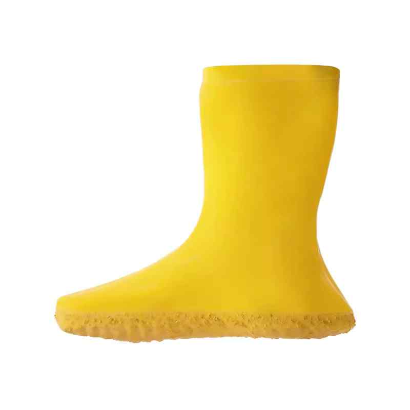 雪蓮T0201Y黃色天然乳膠光里防水套鞋