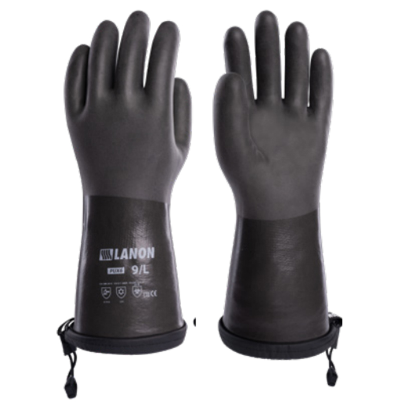 LANON蘭浪PUX6發泡防滑掌面防水透濕全浸PU防寒手套