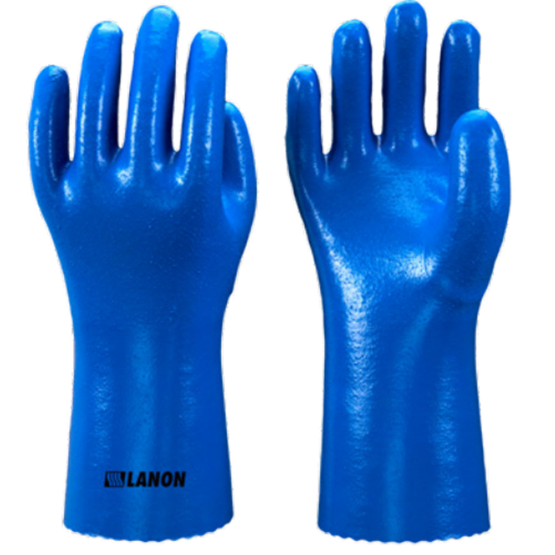 LANON蘭浪V320BL丁腈全浸防化手套