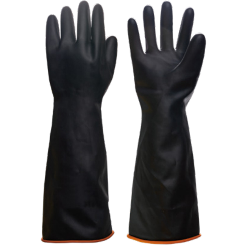 LANON蘭浪W145長款加厚型乳膠防化手套