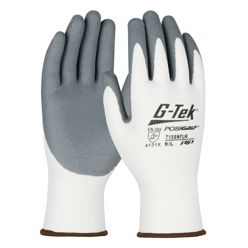 PIP 715SNFLW 15針尼龍掌浸丁腈發泡通用手套
