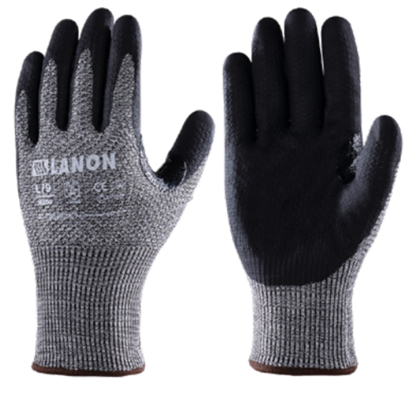 LANON蘭浪H108蜂巢系列D級丁腈橡膠防割手套