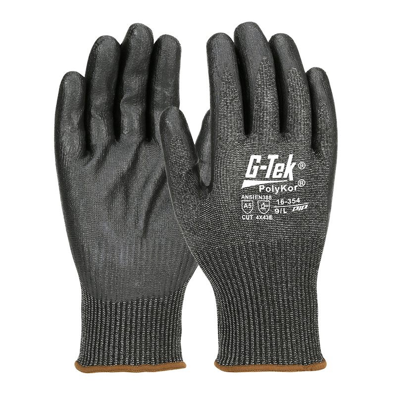 PIP 16-354 E級13針PolyKor丁腈發泡防切割手套