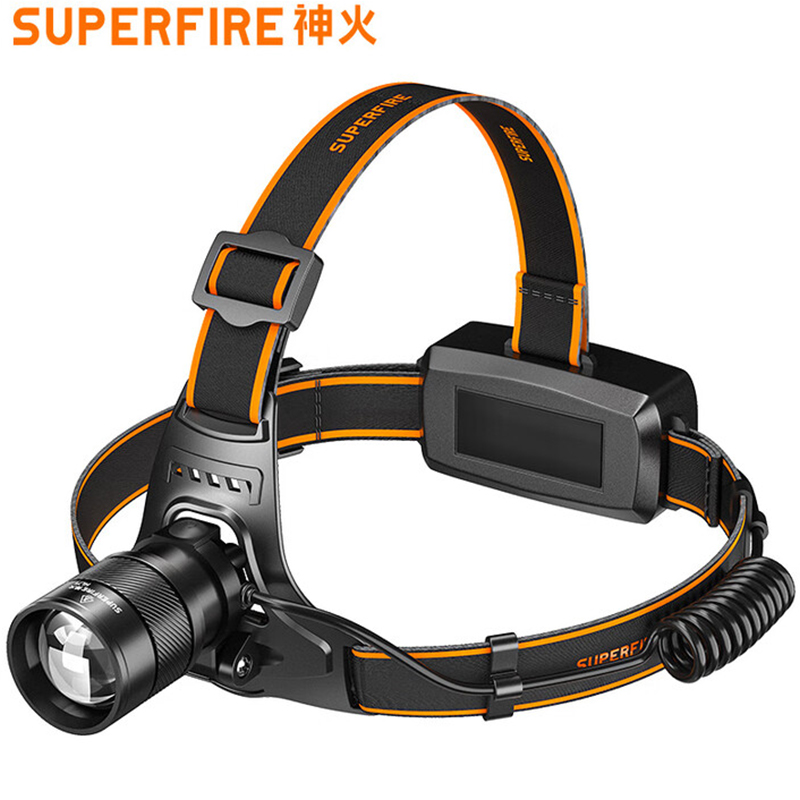 神火HY01調焦感應白激光遠射頭燈