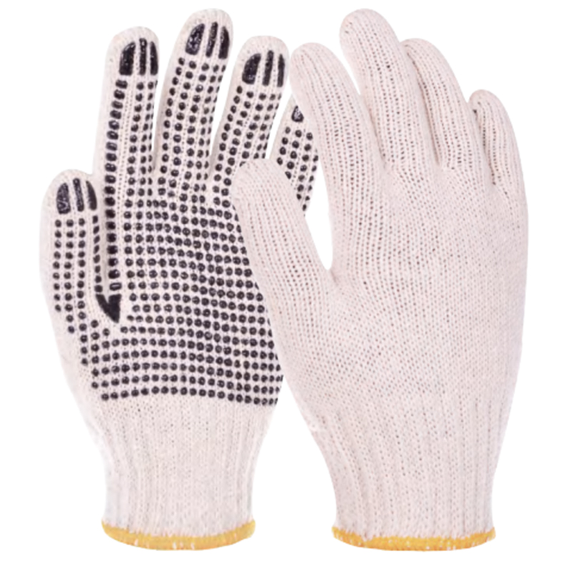 好員工H7-BC600DC本白紗線點塑手套