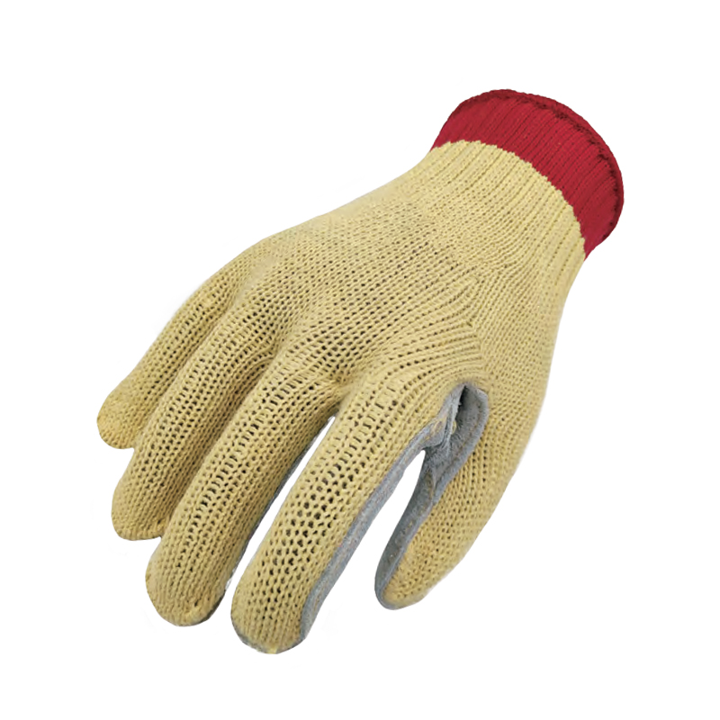 思衛爾L106黃色10針芳綸貼牛皮掌面阻燃防割手套