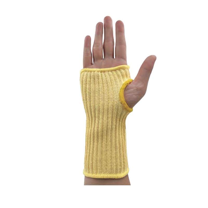 思衛爾S780-1拇指孔款黃色7針芳綸阻燃防割小護臂