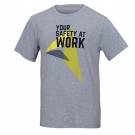 代爾塔405431灰色短袖圓領T恤