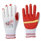 牛郎星NL-198白紗紅膠膠片勞保手套