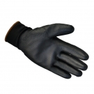 恒輝PE304黑色PU涂掌勞保手套